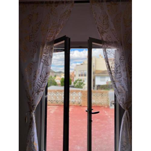 Casita Rural La Rosa de la Huerta con chimenea interior