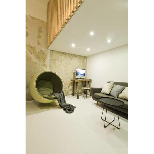city center designer apartment in Eclectic building