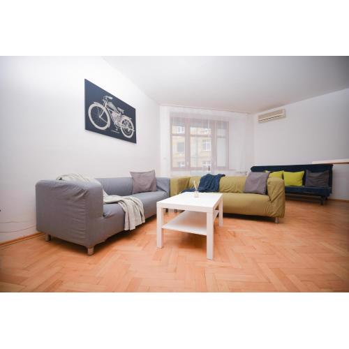 Colorful apartment in the city center
