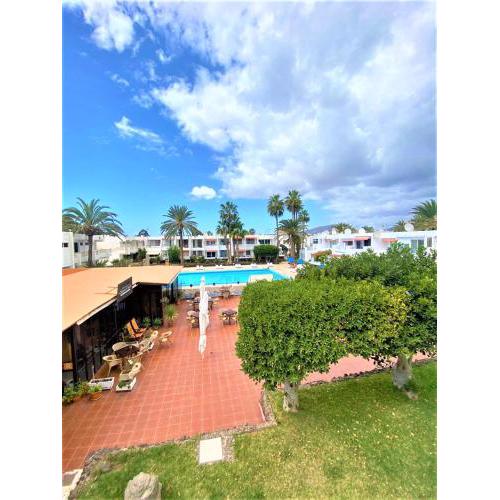 Cozy one bedroom apartment with spacious terrace. Pool and garden view
