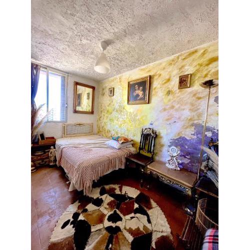 Dbl room rustic style near the beach