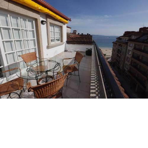 Desconectaengalicia Ático Vidal Rocha, terraza y vistas