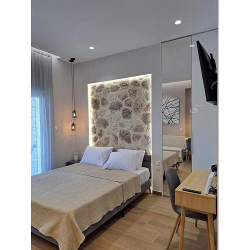 Eclectic Studio with Stone