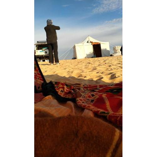 Egypt white and black desert with Camping