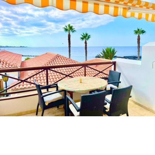 Elegant 2 Bedroom Duplex on frontline of Tenerife's best beach with gorgeous sea views!