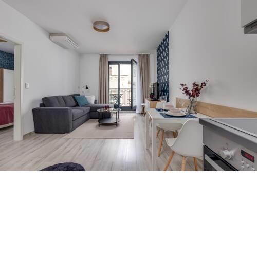 Elegant Balcony Home with AC at Top Location