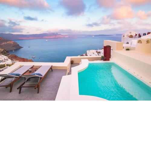Elegant Santorini Villas Villas Aloia Private Hot Tub Air Conditioning 1 Bedrooms Oia