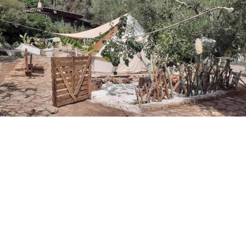 Farm Glamping tent on Acquaviva Bay