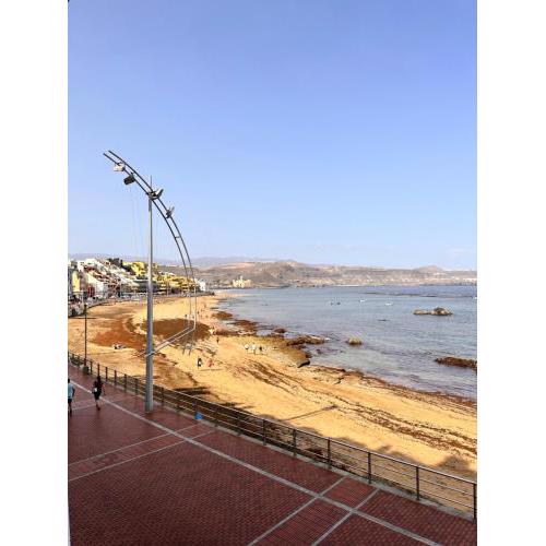 First Line with Terrace in Las Canteras Beach.