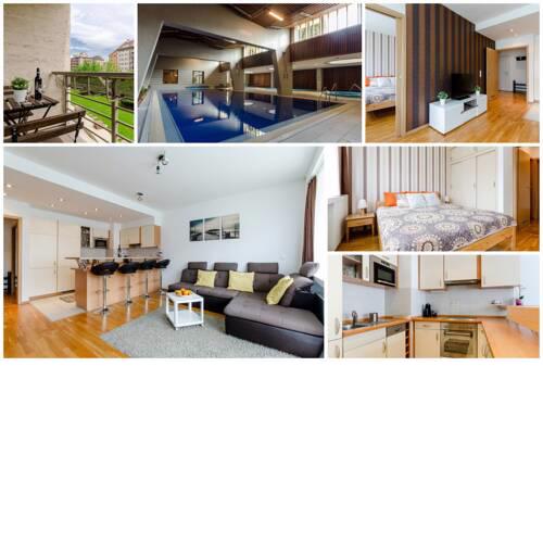 Flat at the Danube with wellness