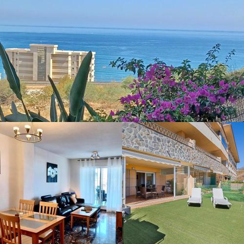 Garden apartment with sea view in Fuengirola
