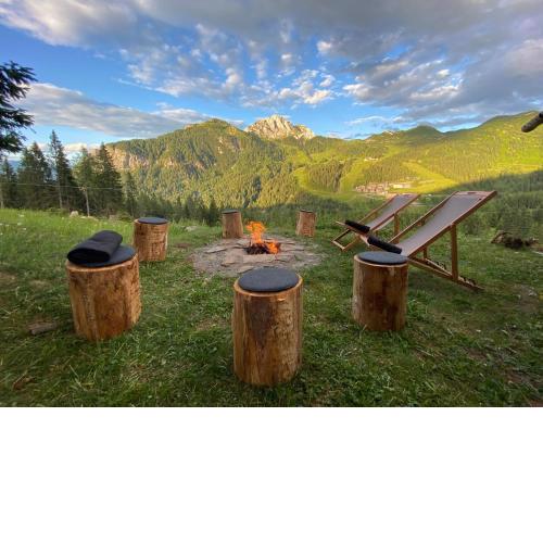 Gemütliche Almhütte in den Bergen