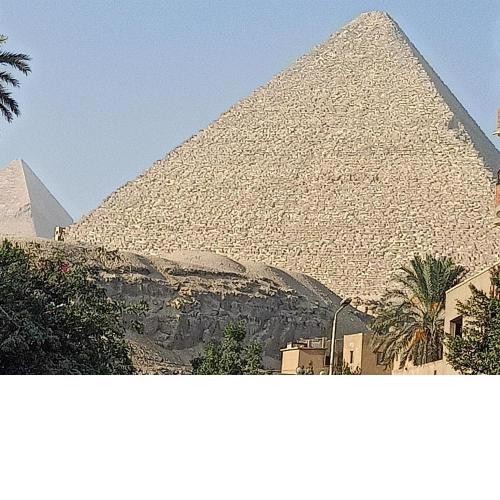 Giza pyramids view