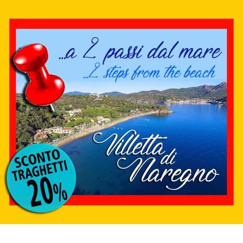 Graziosa Villetta di Naregno a 400 mt dal mare, bel giardino, posto auto e aria condizionata