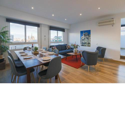 Great Penthouse duplex two terraces in City Center-