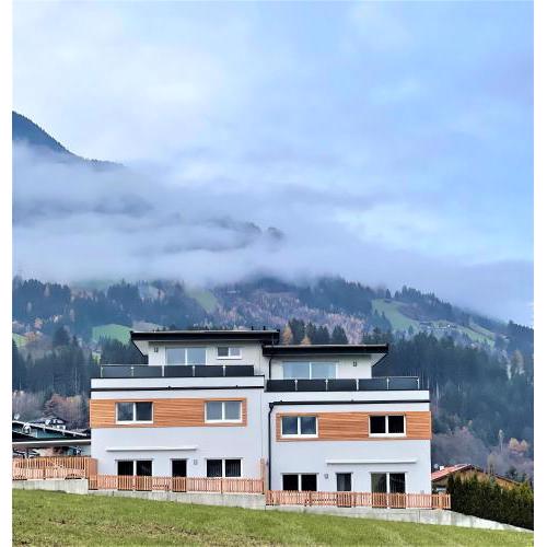 H19 - Modernes Ferienhaus auf 3 Ebenen mit Panorama-Dachterrasse und Sauna - 400m zum Skilift Spieljochbahn