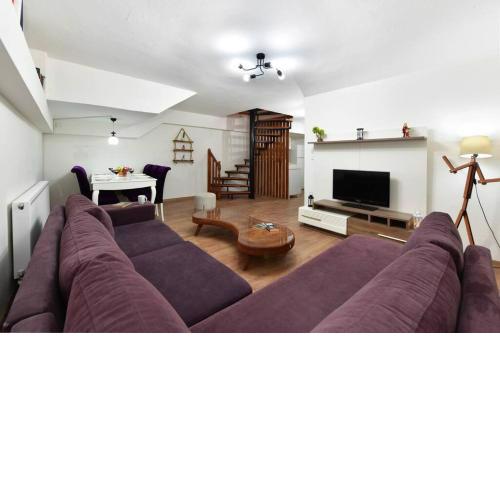 Historical Cozy Dublex Wood Apt at Galata
