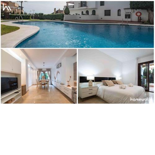 Holiday apartment with community pool in Golden Mile, Marbella