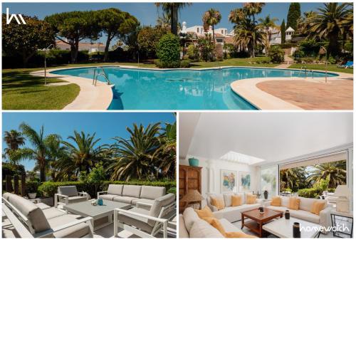 Holiday home with sea views and beach side in Bahia de Marbella