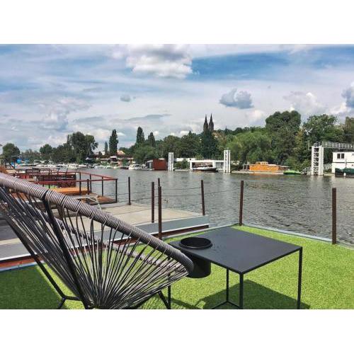 Houseboat in Prague