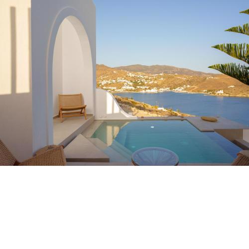 Ios Seaside house with sunset view and small pool