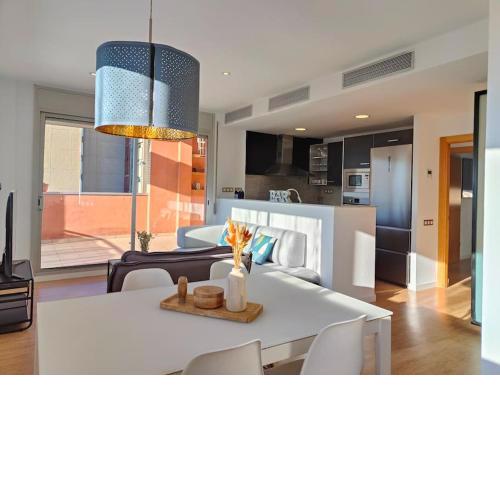 Large terrace luxury apartment