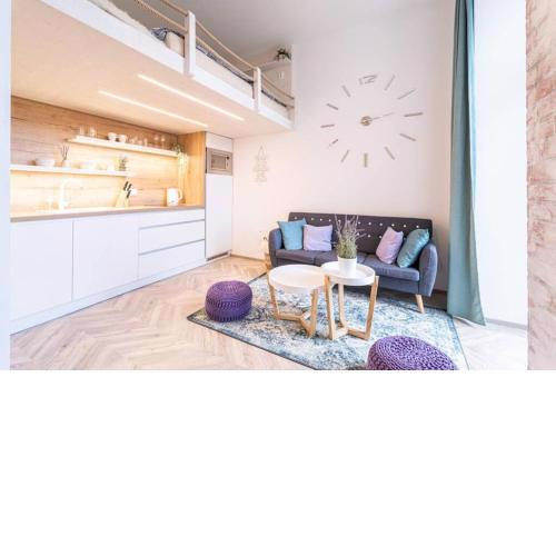 Lavender Time Studio with a Garden View Balcony