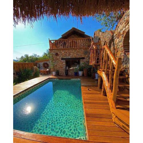 LEVISSI LODGE OTANTIC STONE VILLA in KAYAKOY
