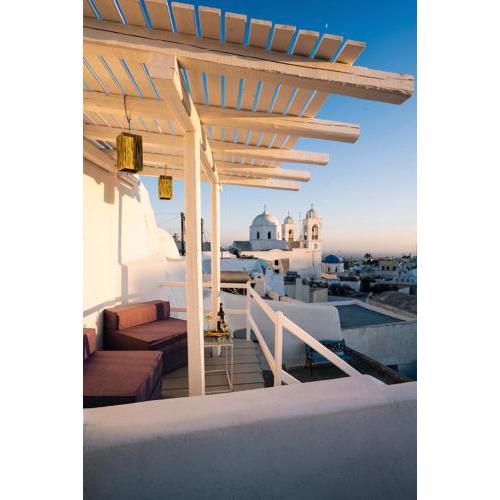 Lovely Santorini Villa 2 Bedrooms Villa Yposkafon Air Conditioning and Indoor Jacuzzi Megalochori