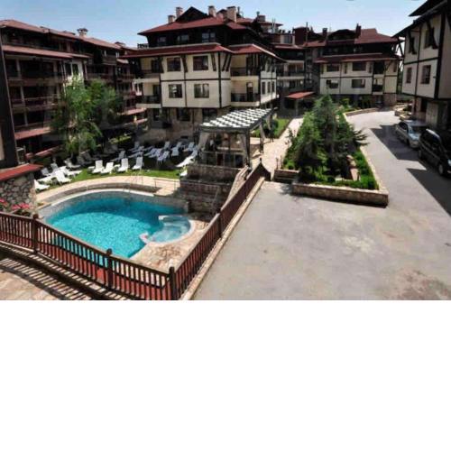 Lux studio with view and fireplace in a spa-hotel