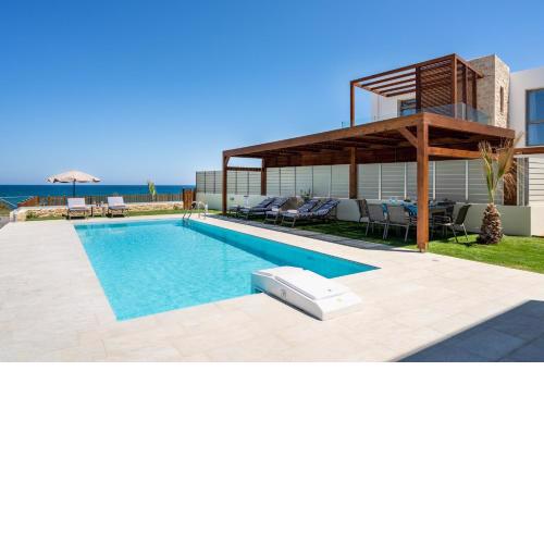 Lux Villa Nymphes Dioni, 30m from beach with Pool, BBQ and Play Area