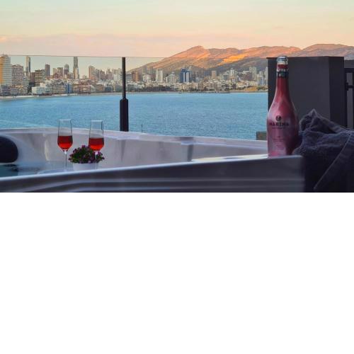 Luxury Apartment with private hot tub by Poniente Beach