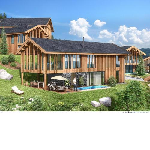 Luxury chalet with pool and sauna, skilift at 500m