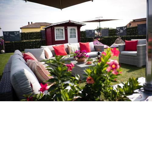 luxury evergreen terrace