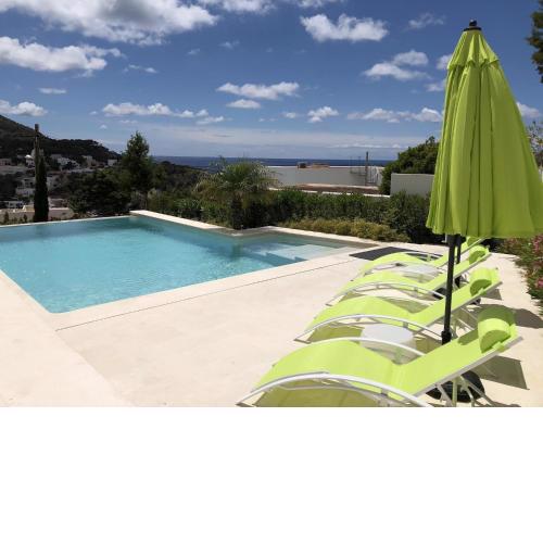 Luxury Ibiza Family Villa Vista Cala Vadella Sea Views infinity Pool San Jose