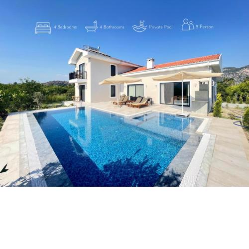 Luxury New Private Villa With Pool and big Garden
