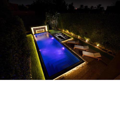 Luxury villa with pool and waterfall in New Cairo
