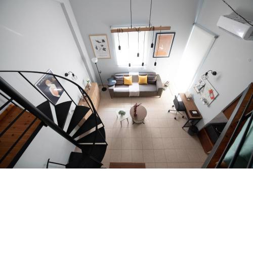 Minimal loft at Kastellokampos