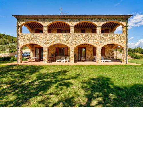 Modern apartment in a farmhouse in Suvereto with a veranda