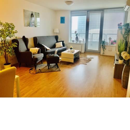 Modern apt next to ice hockey and football stadium