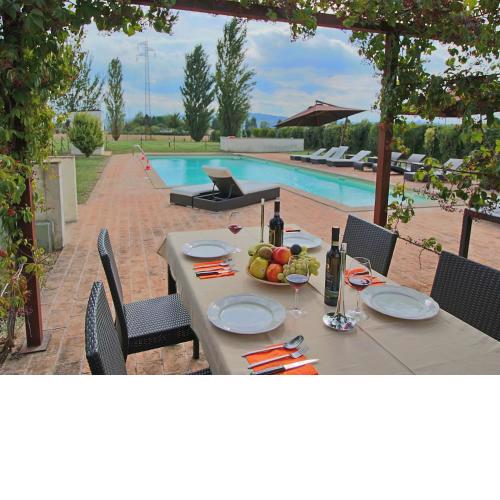 Modern holiday home in Foligno Loc with pool