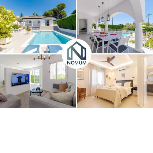 Modern villa with Heated Pool & BBQ Next to the Beach