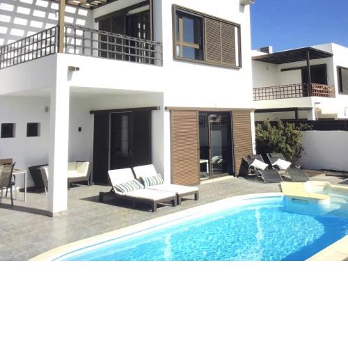 Modern villa with sea views