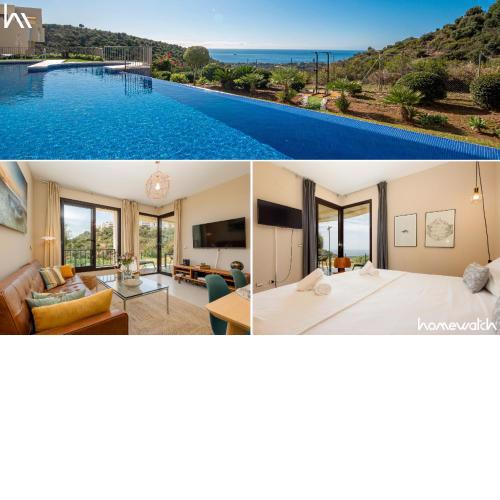 Moderno apartamento vacacional con increbles vistas al mar con spa y gimnasio