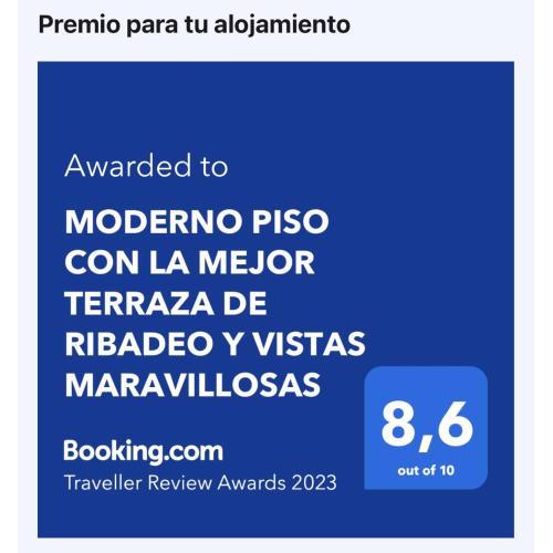 MODERNO PISO CON LA MEJOR TERRAZA DE RIBADEO Y VISTAS MARAVILLOSAS