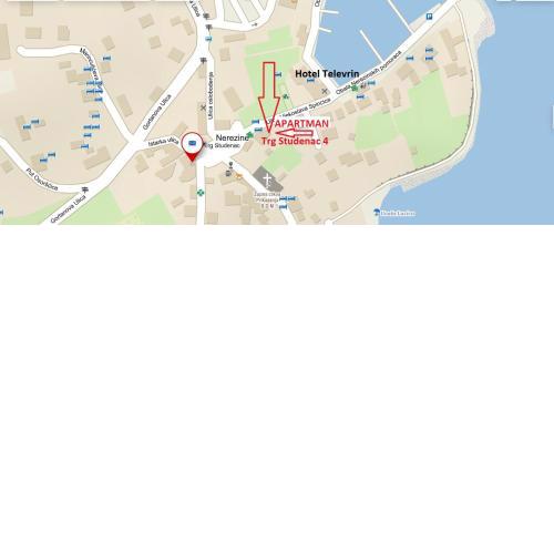 Nerezine CENTRUM apartmán pro 3 osoby