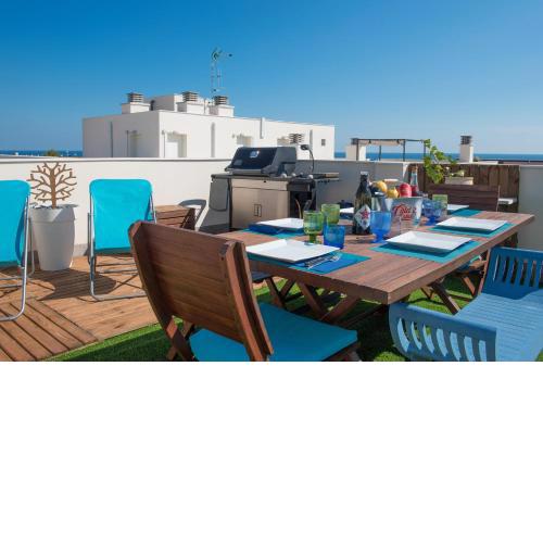 NEW APARTMENT WITH BIG TERRACE 10 Min WALK TO BEACH SUPERMARKETS