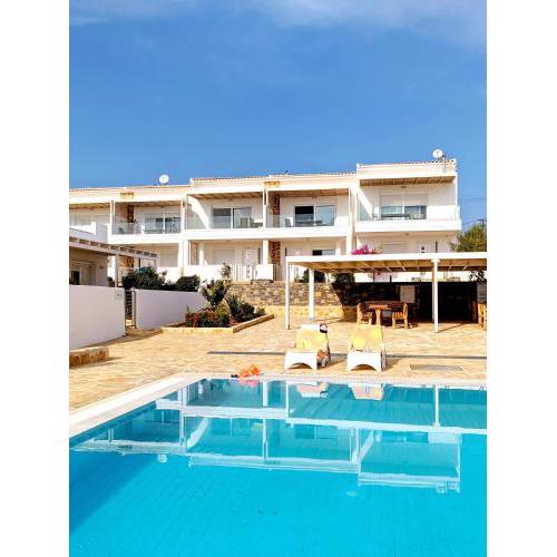 Newly built maisonette with swimming pool and seaview