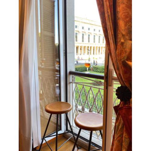 Palazzo Luxury Suite - View to Liston square & Old Fortress of Corfu old town