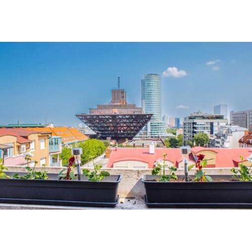 Panoramic apartment in old town Bratislava
